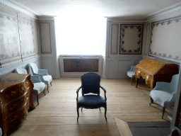 Chairs and cabinets at a room at the Upper Floor of Drottningholm Palace