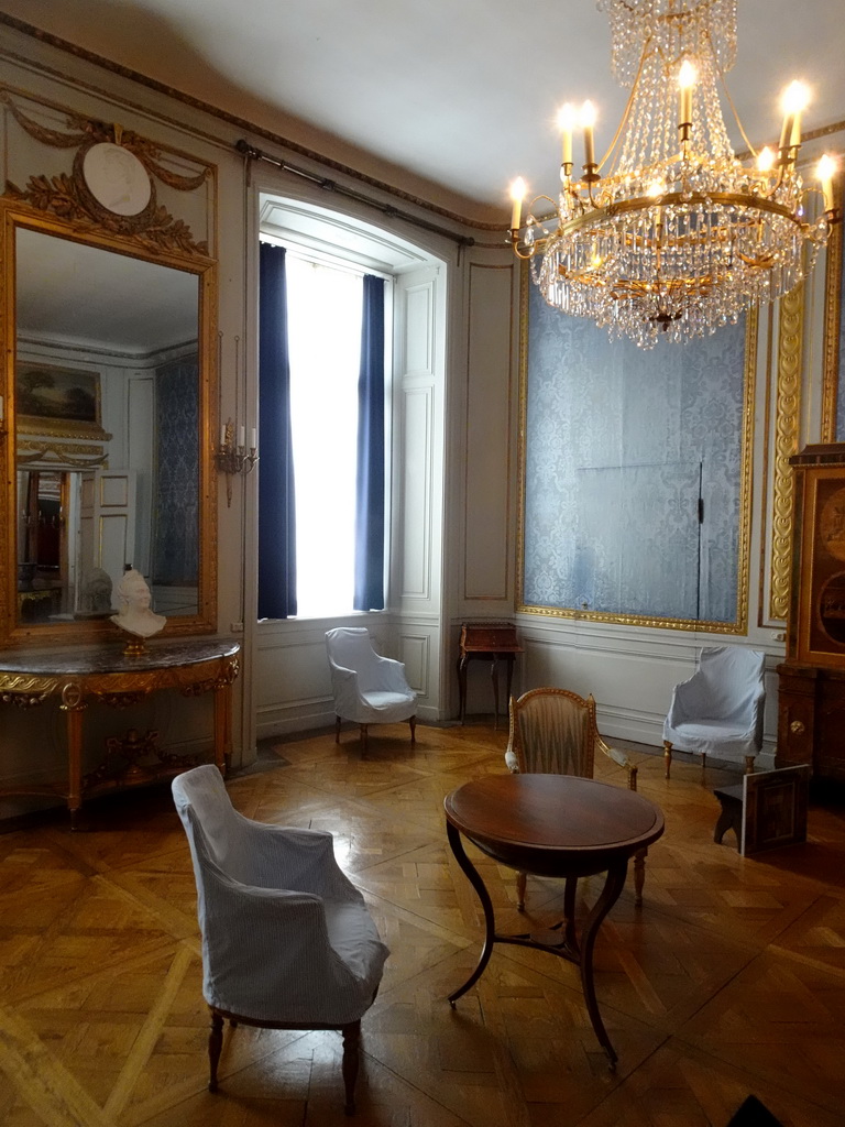 Interior of the Blue Drawing Room at the Upper Floor of Drottningholm Palace