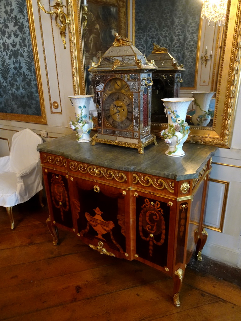 Pull-out page`s bed at the Chinese Drawing Room at the Upper Floor of Drottningholm Palace