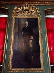 Portrait of King Oscar II by Oscar Björck at Oskar`s Hall at the Upper Floor of Drottningholm Palace