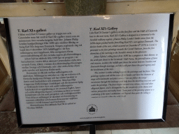 Explanation on Karl XI`s Gallery at the Upper Floor of Drottningholm Palace