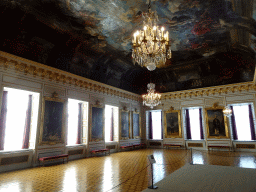 Interior of the Hall of State at the Upper Floor of Drottningholm Palace