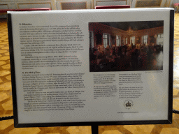 Explanation on the Hall of State at the Upper Floor of Drottningholm Palace