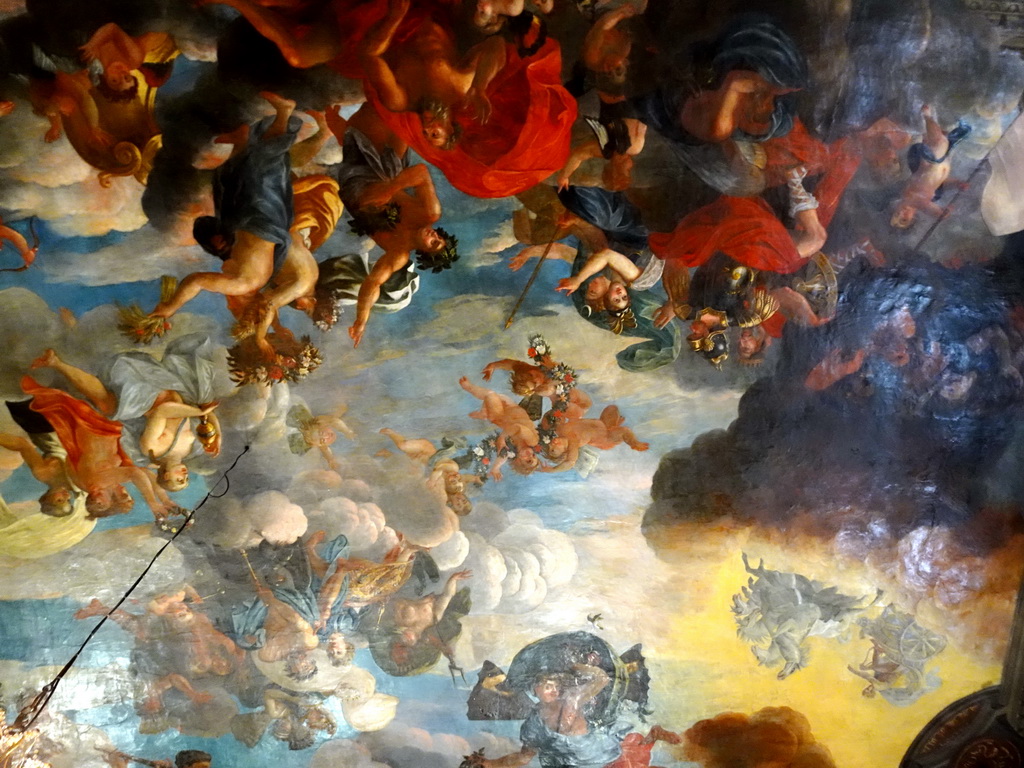 Fresco at the ceiling of the Hall of State at the Upper Floor of Drottningholm Palace