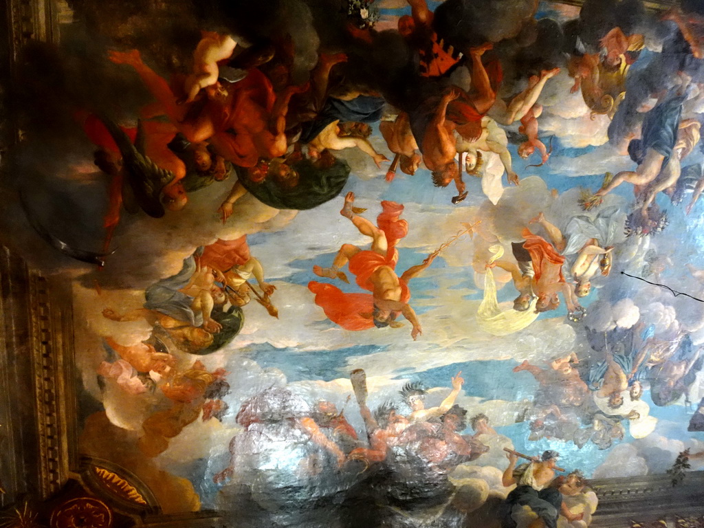 Fresco at the ceiling of the Hall of State at the Upper Floor of Drottningholm Palace
