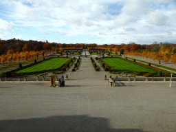 The Garden of Drottningholm Palace, viewed from Karl XI`s Gallery at the Upper Floor of Drottningholm Palace