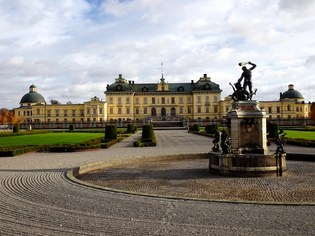 Fountain in the Garden in front of Drottningholm Palace