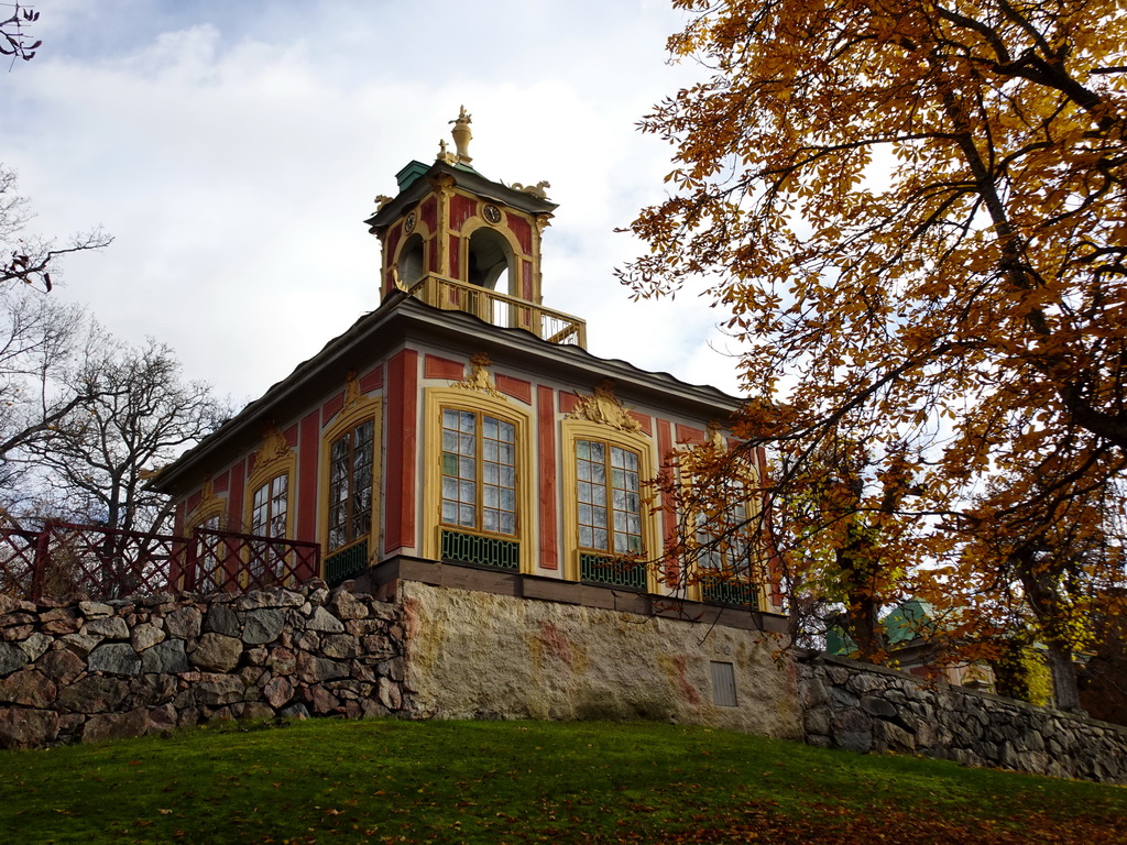 King Adolf Frederick`s Studio at the Chinese Pavilion at the Garden of Drottningholm Palace