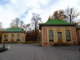 The Billiard and the east side of the Main Building at the Chinese Pavilion at the Garden of Drottningholm Palace