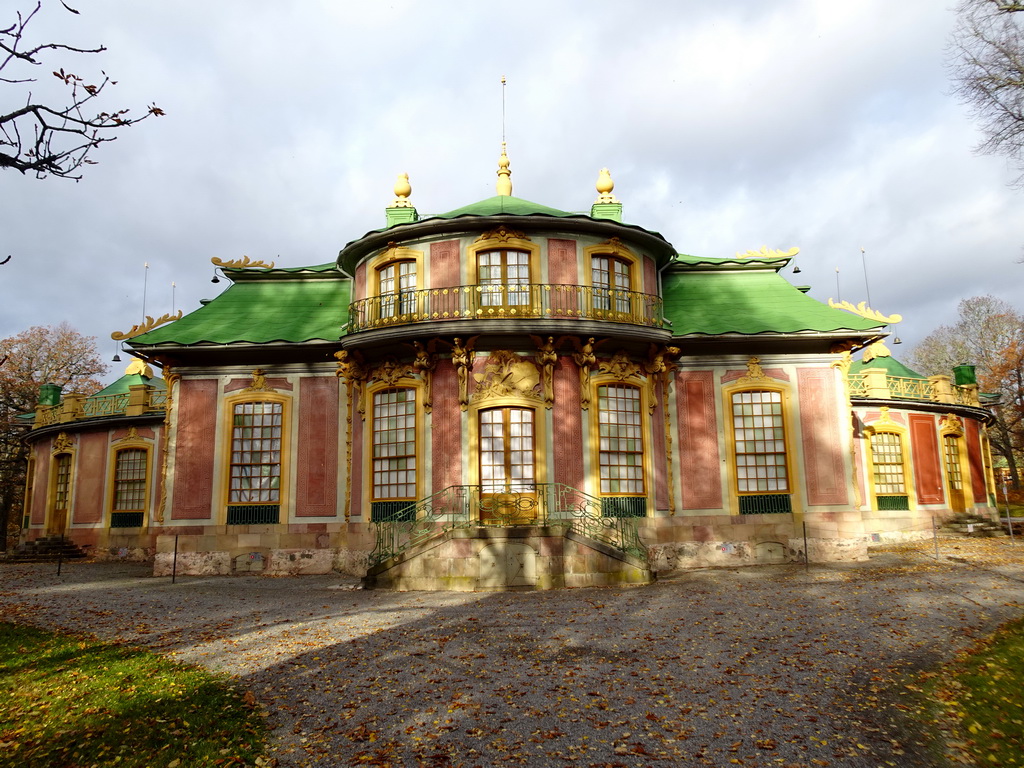 Back side of the Main Building at the Chinese Pavilion at the Garden of Drottningholm Palace