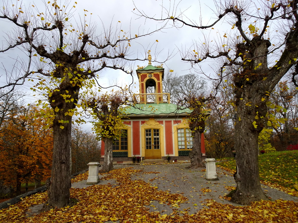 King Adolf Frederick`s Studio at the Chinese Pavilion at the Garden of Drottningholm Palace