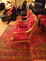 Royal Seats at the Auditorium of the Drottningholm Palace Theatre