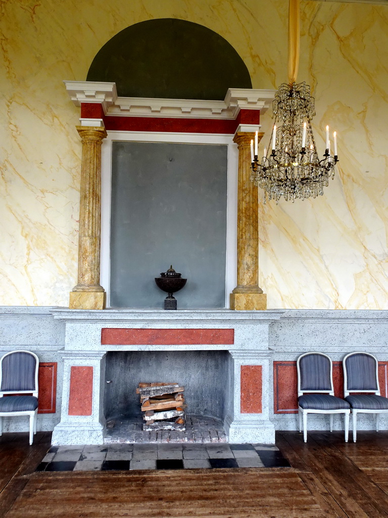 Fireplace at the Déjeuner Salon of the Drottningholm Palace Theatre