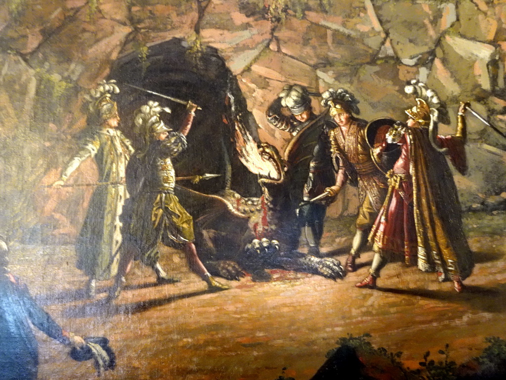 Detail of a painting at a room at the southwest side of the Drottningholm Palace Theatre