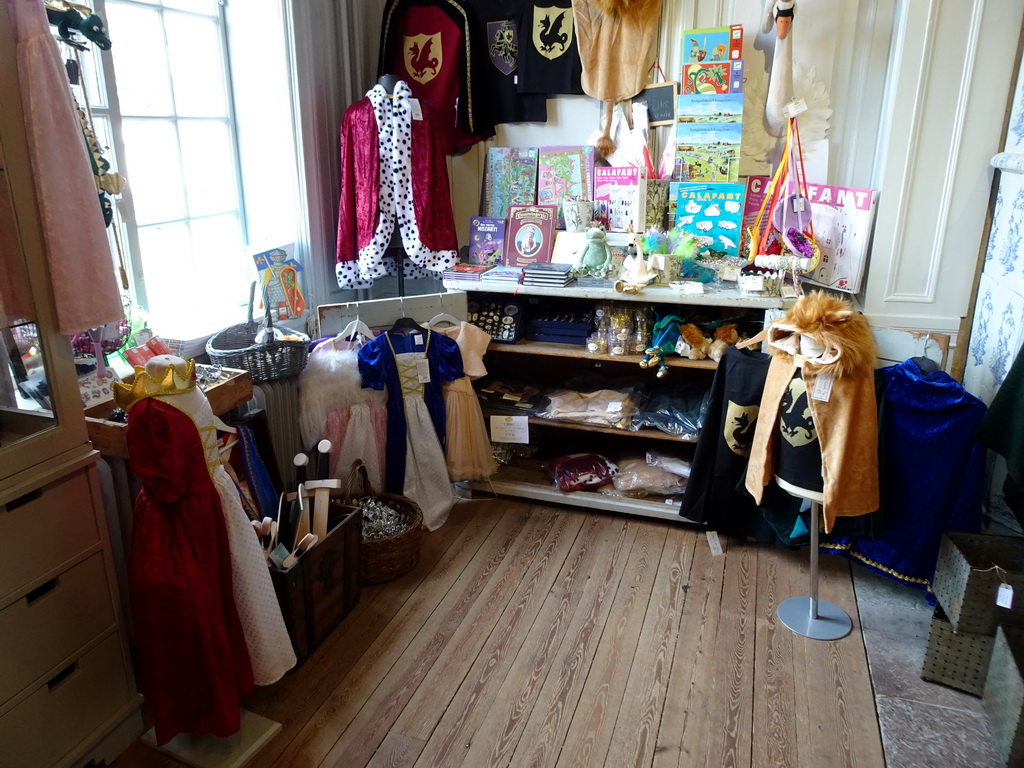 Souvenirs at the shop of the Drottningholm Palace Theatre