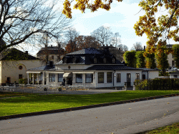 The Visitor`s Centre, Royal Gift Shop and Karamellan restaurant at the east side of Drottningholm Palace