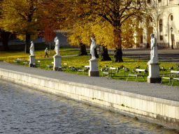 Statues at the east side of Drottningholm Palace