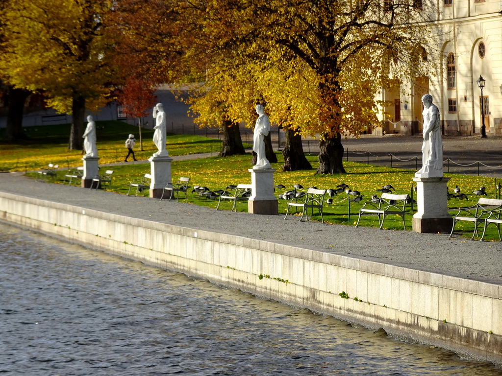 Statues at the east side of Drottningholm Palace
