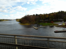 Lake Mälaren, viewed from the bus on the Nockebybron bridge