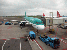 My cancelled Aer Lingus airplane at Schiphol Airport
