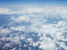 View on the west coast of the United Kingdom, from the airplane from Amsterdam