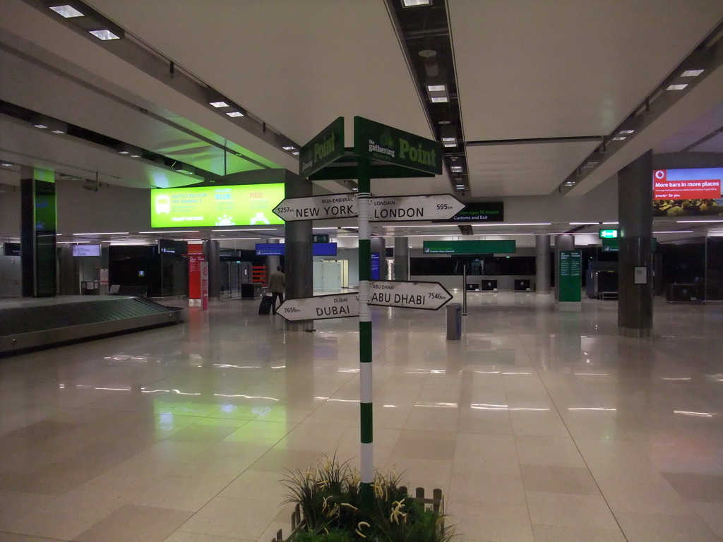 Signpost at Dublin Airport