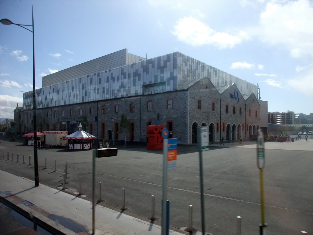 The O2 Arena, viewed from the Airline Express bus from the airport