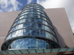 Front of the Convention Centre Dublin, viewed from the Airline Express bus from the airport