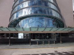 Front of the Convention Centre Dublin, viewed from the Airline Express bus from the airport