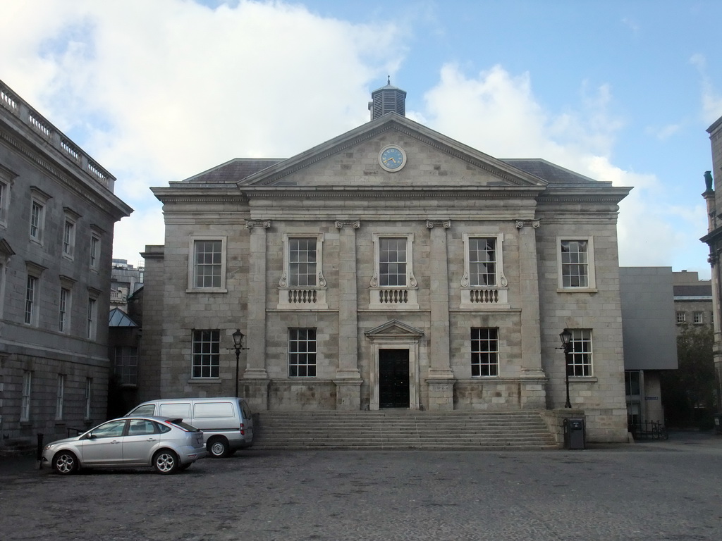 Front of the Dining Hall at Trinity College Dublin