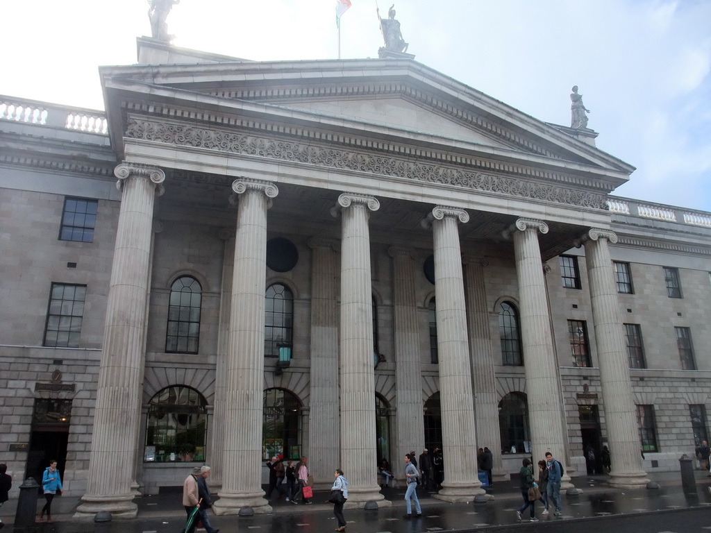 Front of General Post Office at O`Connell Street