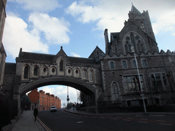 Christ Church Cathedral and the bridge to Dublinia at Winetavern Street