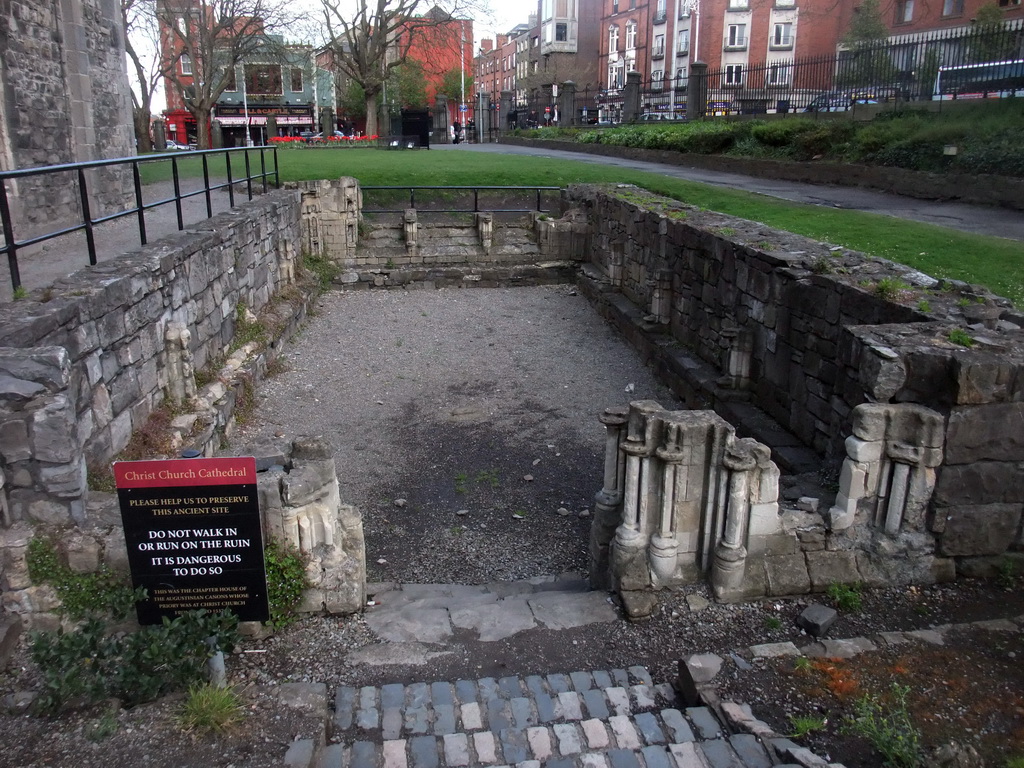 Ruins of the Chapter House of the Augustinian Canons at Christ Church Cathedral