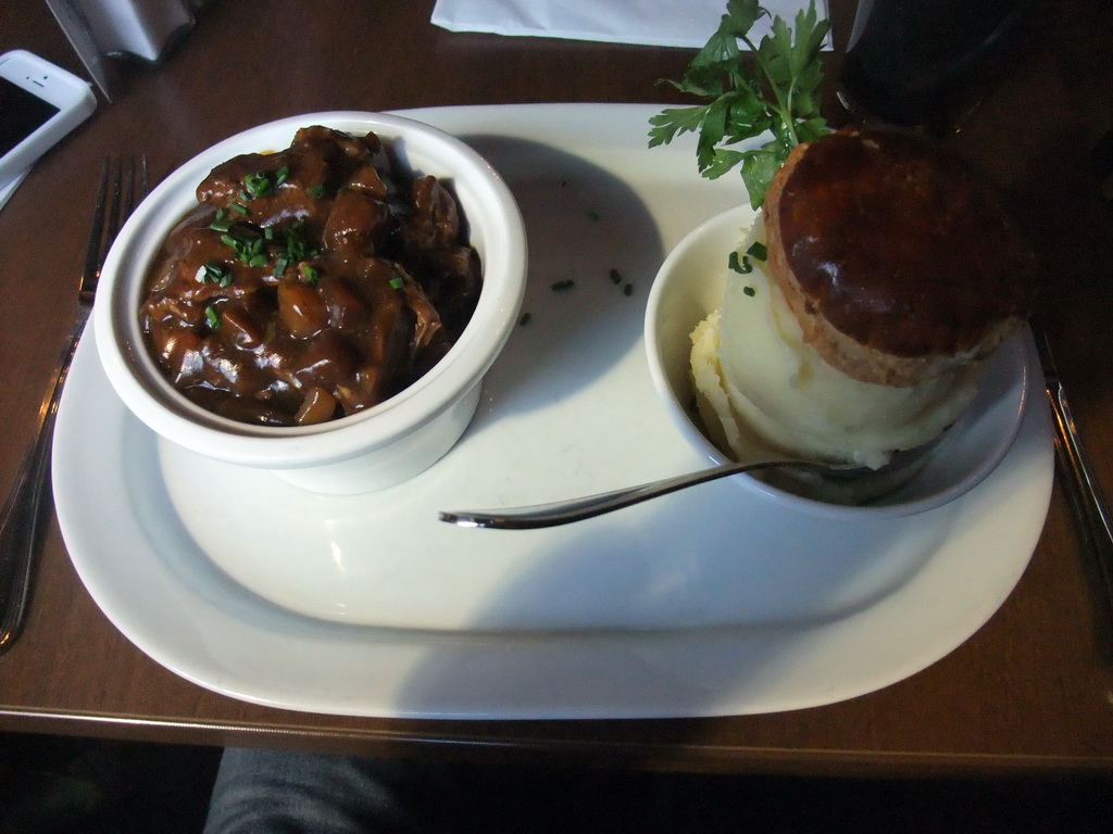 Irish stew in the Old Mill Restaraunt in the Temple Bar street