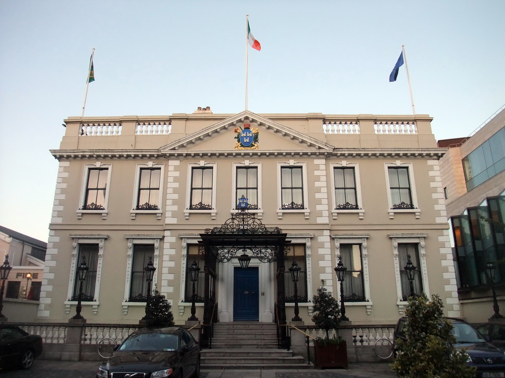 Front of the Mansion House at Dawson Street