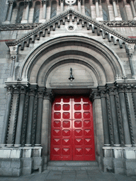 Front door of St. Ann`s Church of Ireland at Dawson Street