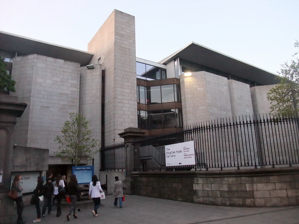 Entrance gate to Trinity College Dublin at the Douglas Hyde Gallery