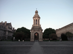 Parliament Square with the Campanile, the Graduates Memorial Building and the Old Library at Trinity College Dublin