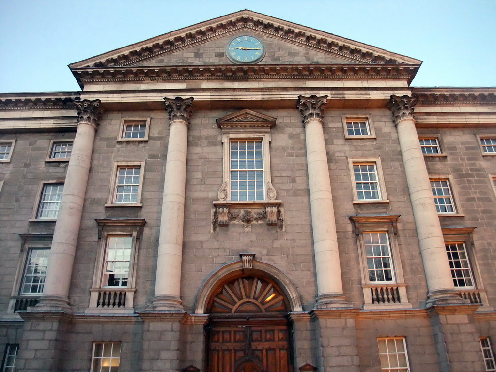 Facade of the Regent House at Trinity College Dublin