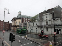 The Oscar Wilde House at Merrion Street Lower, viewed from the sightseeing bus