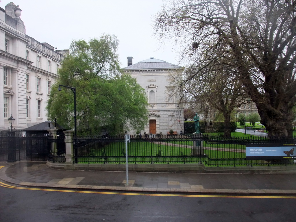 Side of the Natural History Museum at Merrion Street Upper, viewed from the sightseeing bus