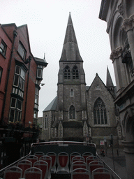 St. Andrew`s Church at Suffolk Street, viewed from the sightseeing bus