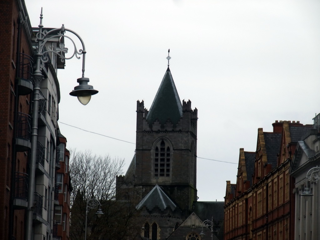 Tower of Christ Church Cathedral, viewed from the sightseeing bus