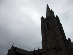 Tower of St. Michael`s Church at High Street, viewed from the sightseeing bus