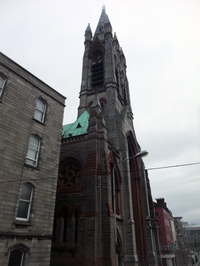 Front of John`s Lane Church at Thomas Street, viewed from the sightseeing bus
