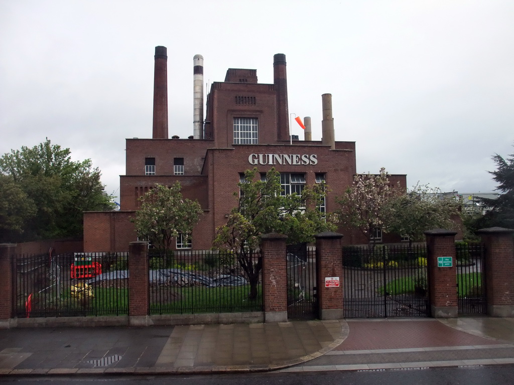 Guinness Factory at Thomas Street, viewed from the sightseeing bus