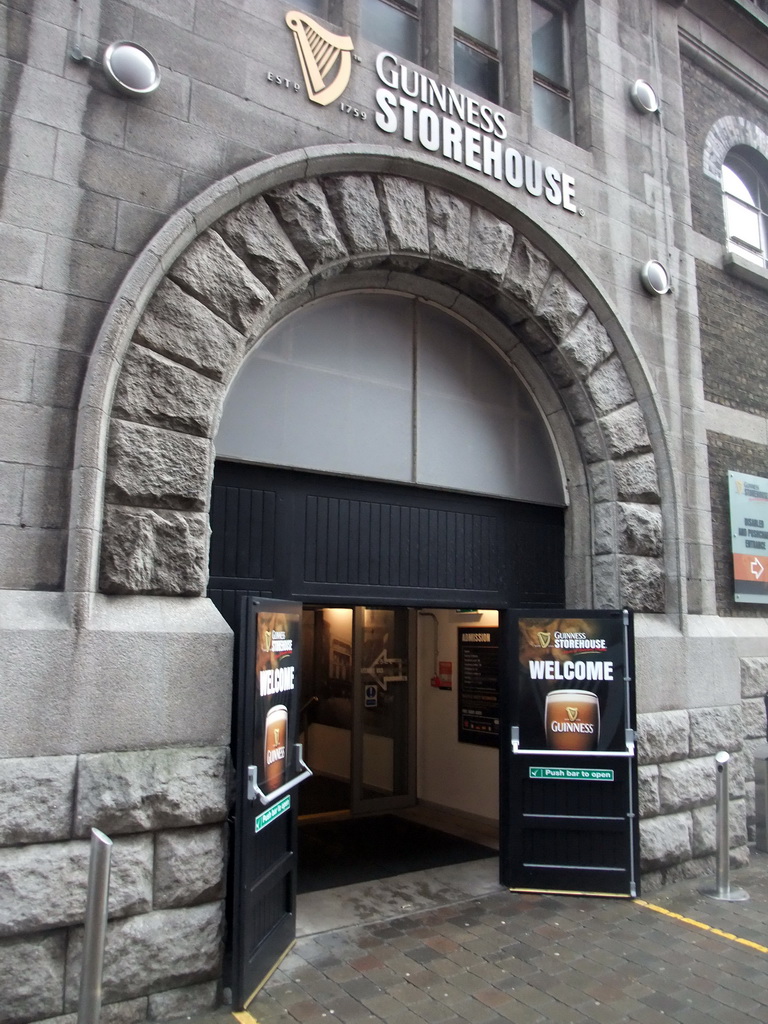 Front of the Guinness Storehouse at Market Street South