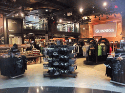 Store at the lower floor of the Guinness Storehouse