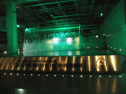 Waterfall at the lower floor of the Guinness Storehouse