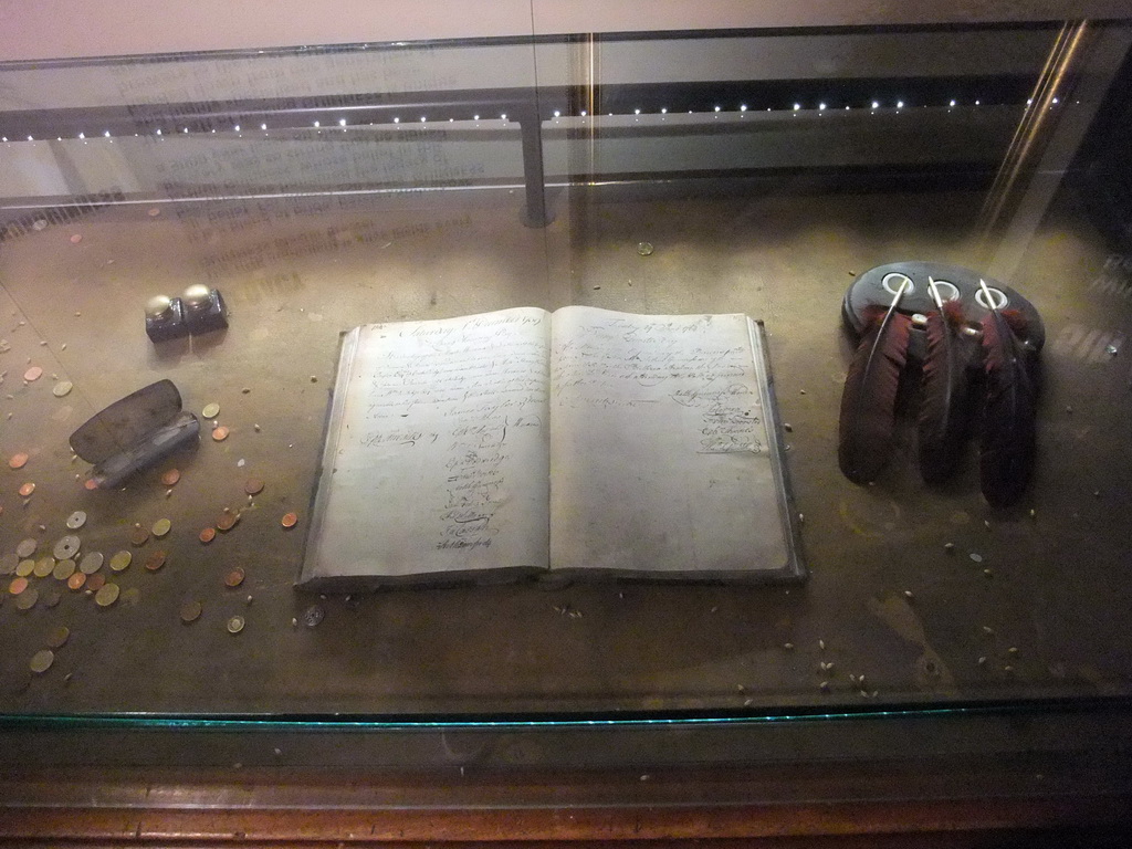 Notition book of Arthur Guinness at the ground floor of the Guinness Storehouse
